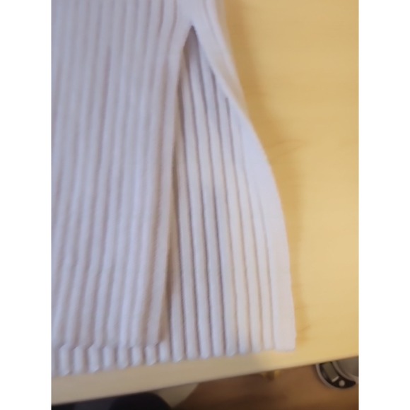 COS Hooded Scandi Minimalist Ribbed Sweater Sleeveless Ivory Women's size S - Picture 5 of 8